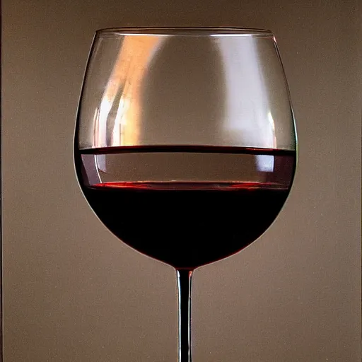 Prompt: glass of wine by Jason de Graaf