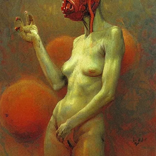 Image similar to alien by ilya repin