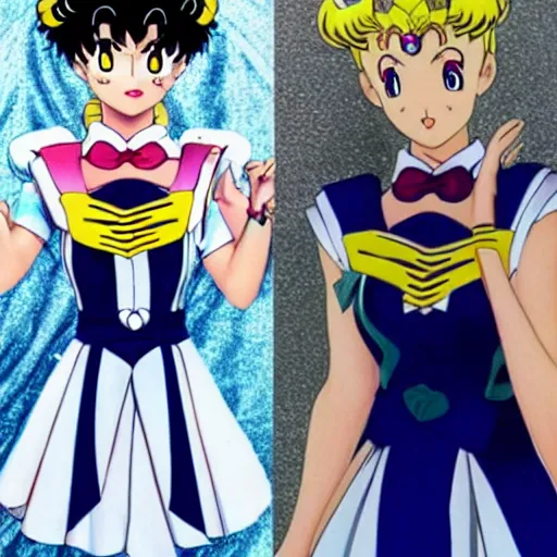 Image similar to Sailor Moon as a real person