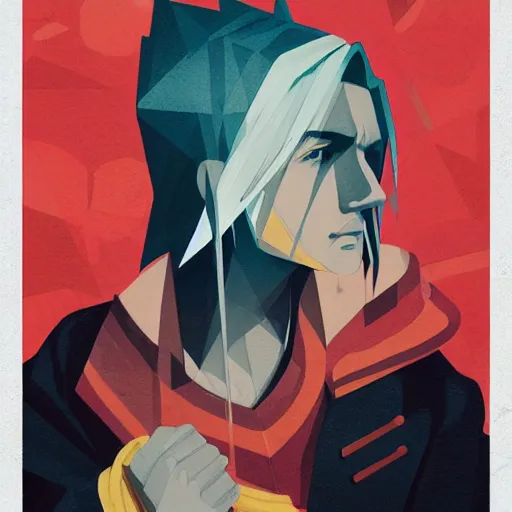 Image similar to Sephiroth Profile Picture by Sachin Teng, asymmetrical, Organic Painting , Matte Painting, geometric shapes, hard edges, graffiti, street art, 300 dpi :2 by Sachin Teng:4