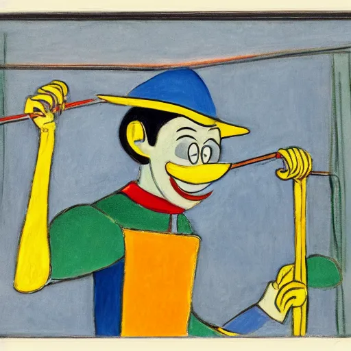 Image similar to pinocchio at the supreme court by matisse