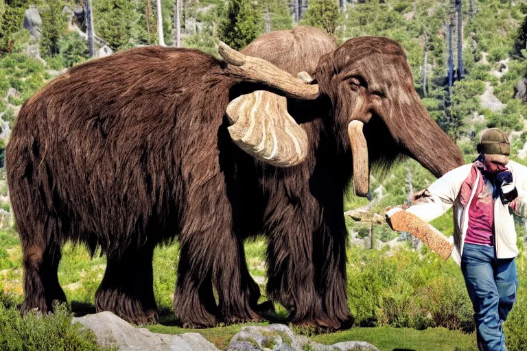 Prompt: mammoth with drugs