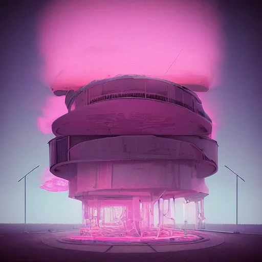 Image similar to pink nightmares, by beeple