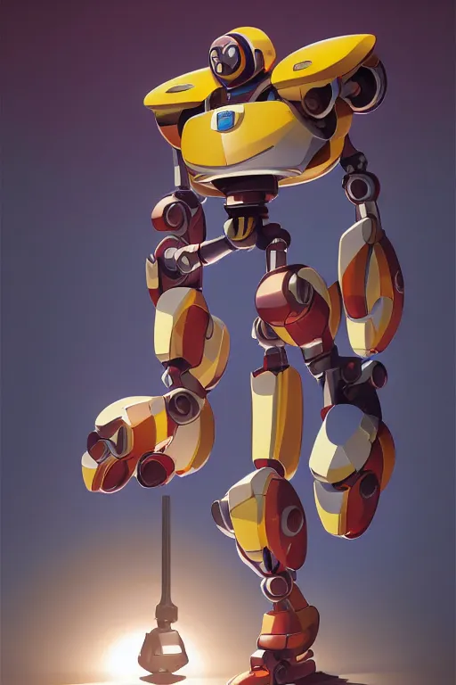 Image similar to metabots medabots medarotto medarot robot minimalist comics, behance hd by jesper ejsing, by rhads, makoto shinkai and lois van baarle, ilya kuvshinov, rossdraws global illumination ray tracing hdr radiating a glowing aura