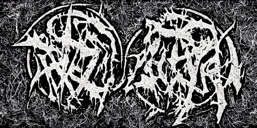 Image similar to 90s old school death metal band logo