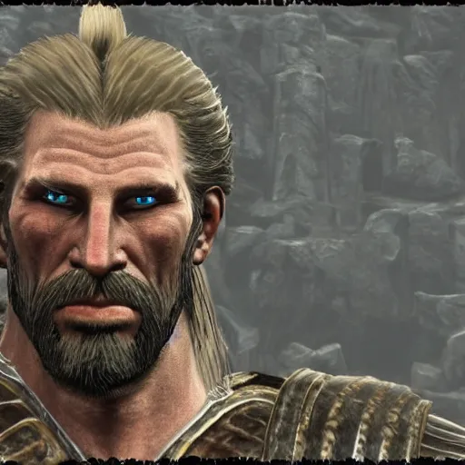 Prompt: 1940s photo of ulfric stormcloak , real, high definition, 8k