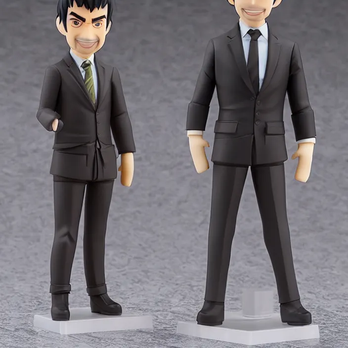 Prompt: Nathan Fielder, An anime Nendoroid of Nathan Fielder, figurine, detailed product photo