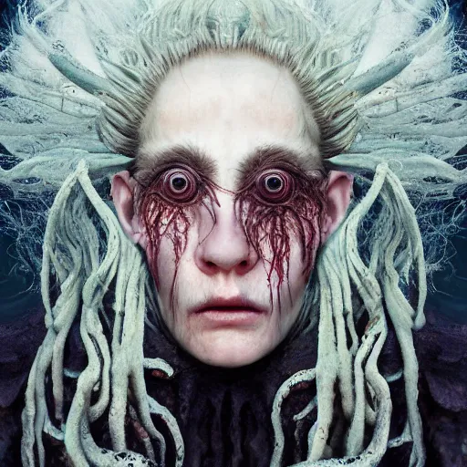 Image similar to an evil three headed sea hag, seaweed hair, extremely detailed oil portrait, horror, monster, d & d character art, digital art, oil painting, unreal 5 render, digital art, octane render, beautiful composition, trending on artstation, award winning photograph, masterpiece