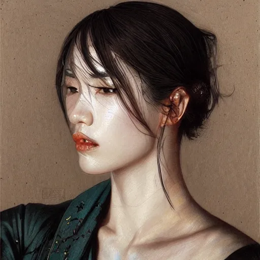 Image similar to Kiko Mizuhara, physically accurate, dynamic lighting, intricate, elegant, highly detailed, digital painting, artstation, HR GIGER, Hieronymus Bosch, Francis Bacon, concept art, smooth, sharp focus, illustration, art by artgerm and greg rutkowski and alphonse mucha