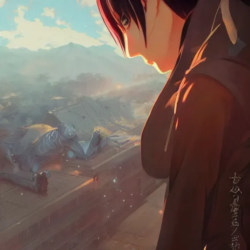 Image similar to a japanese anime hero, highly detailed vfx portrait, unreal engine, greg rutkowski, loish, rhads, caspar david friedrich, makoto shinkai and lois van baarle, ilya kuvshinov, rossdraws, elegent, tom bagshaw, alphonse mucha, global illumination, detailed and intricate environment.