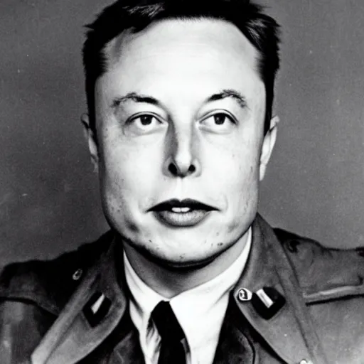 Prompt: elon musk during ww 2 germany