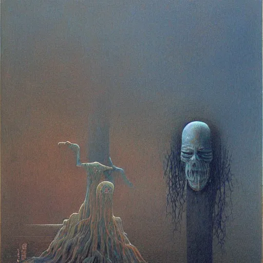 Image similar to mathian by Beksinski