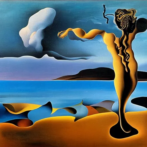 Image similar to expressionism, salvador dali