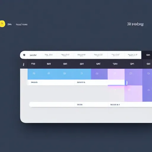 Image similar to modern minimalist scheduling ui, reporting, highly detailed