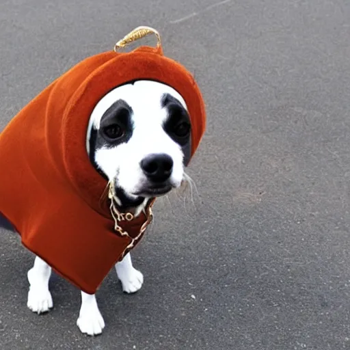 Prompt: dog in a millatary outfit