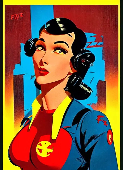 Image similar to soviet propaganda poster. beautiful cyberpunk hitwoman 😍. portrait by jean giraud and anton otto fischer and john philip falter and will eisner and gil elvgren and pixar. realistic proportions. character art. science fiction d & d. tf 2, overwatch, rb 6 s, cyberpunk 2 0 7 7, blade runner 2 0 4 9.