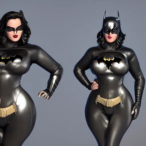 Prompt: big curvy batman woman, super realistic, super detailed, high octane, photorealistic, rendering 8 k, 8 k octane, unreal engine,