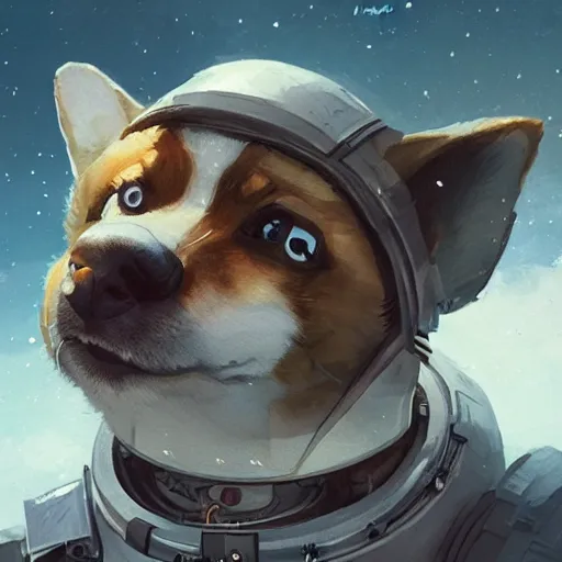 Prompt: heroic corgi cosmonaut, d & d character art, highly detailed, digital illustration, 8 k, greg rutkowski, trending on artstation