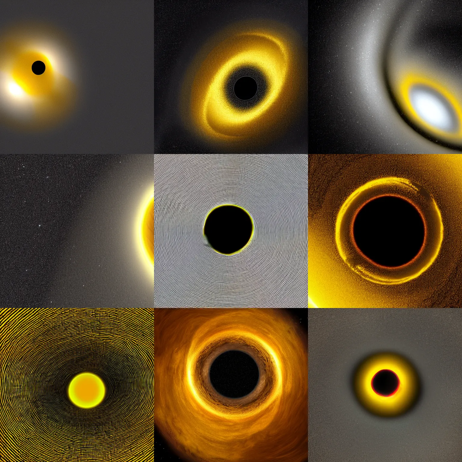 Prompt: black hole, yellow