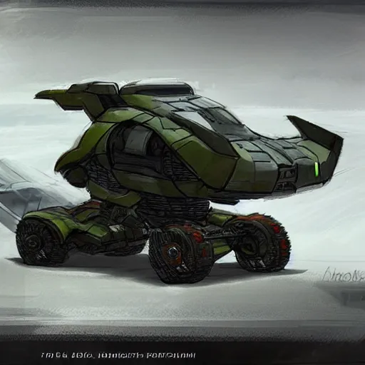 Image similar to concept art prometheus halo vehicles