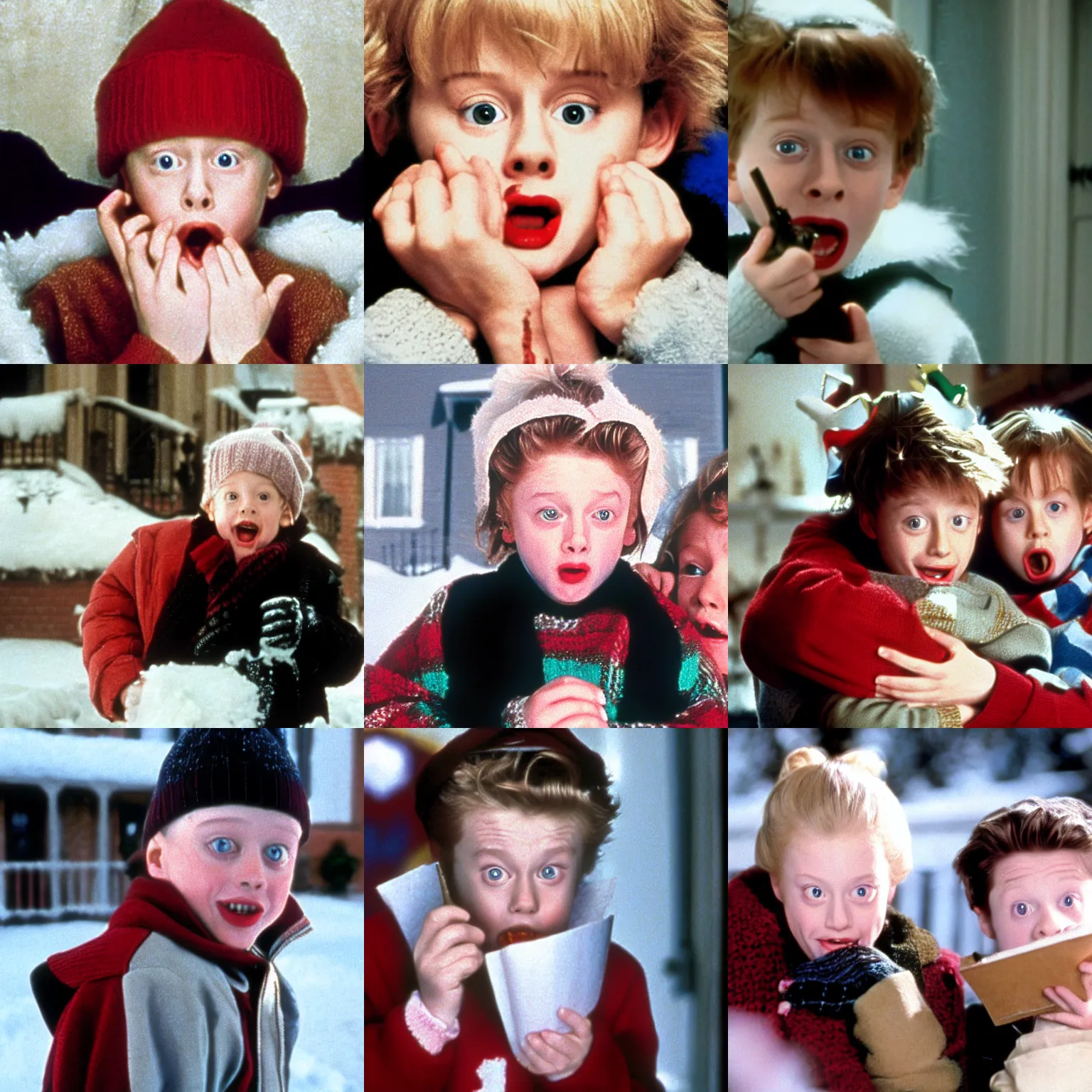 Prompt: a film still from home alone ( 1 9 9 0 )