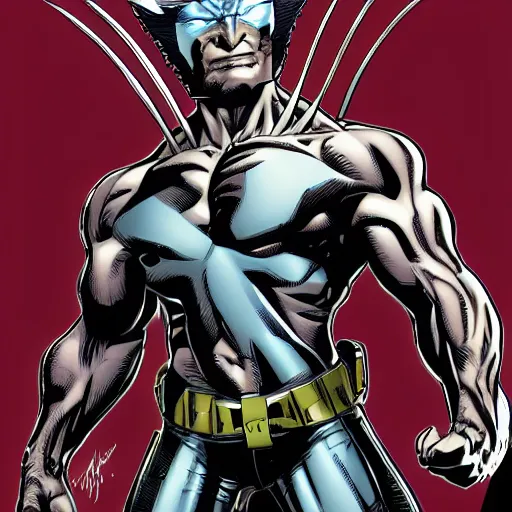 Prompt: wolverine cyborg, highly detailed comic book art