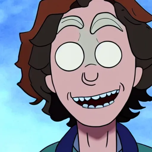 Prompt: tom holland as morty from rick and morty