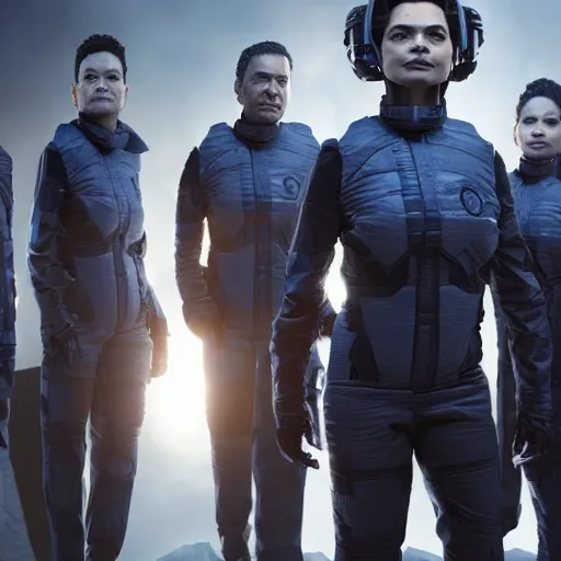 Image similar to the expanse spaceship tv show still 4k