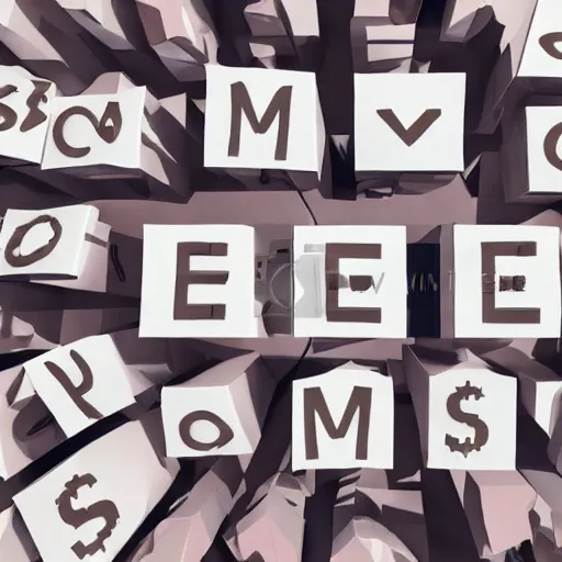 Image similar to Realistic illustration of a 3d render of Useless people, recognized activists making money, community, confused, question marks, depressive, crystal castles