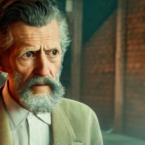 Prompt: tom holland as an old man with a beard as the new doctor who, cinematic, volumetric lighting, f 8 aperture, cinematic eastman 5 3 8 4 film, photorealistic