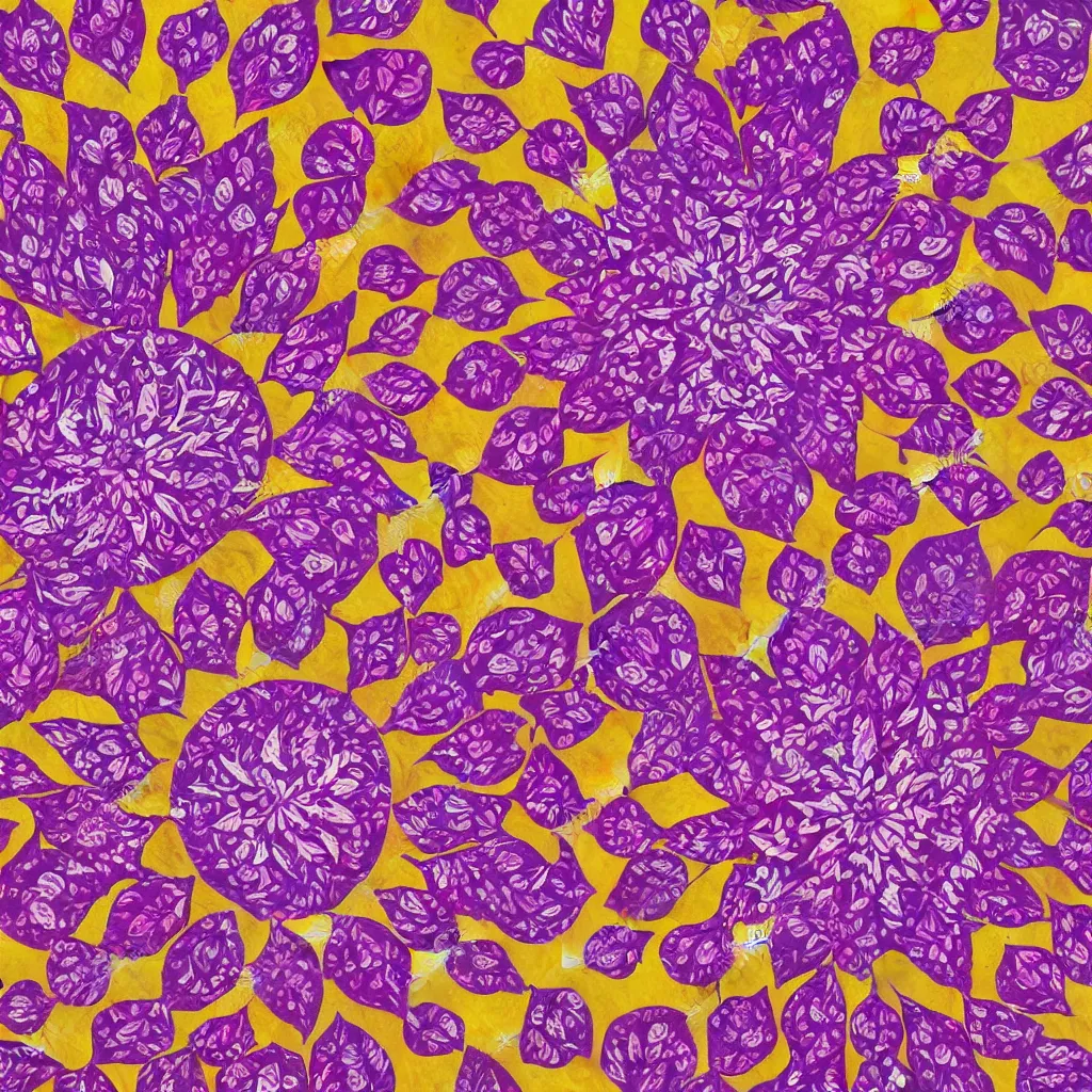 Image similar to a mandala of flower petals