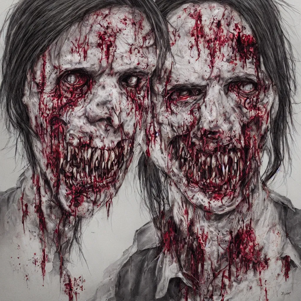 Image similar to zombie portrait