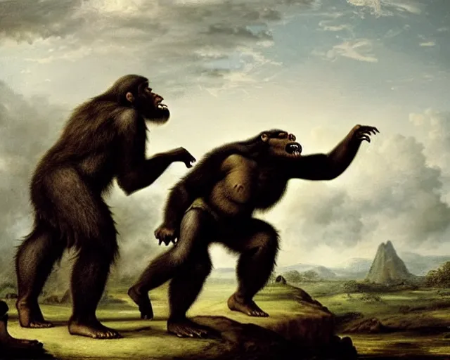 Image similar to king kong by pieter claesz