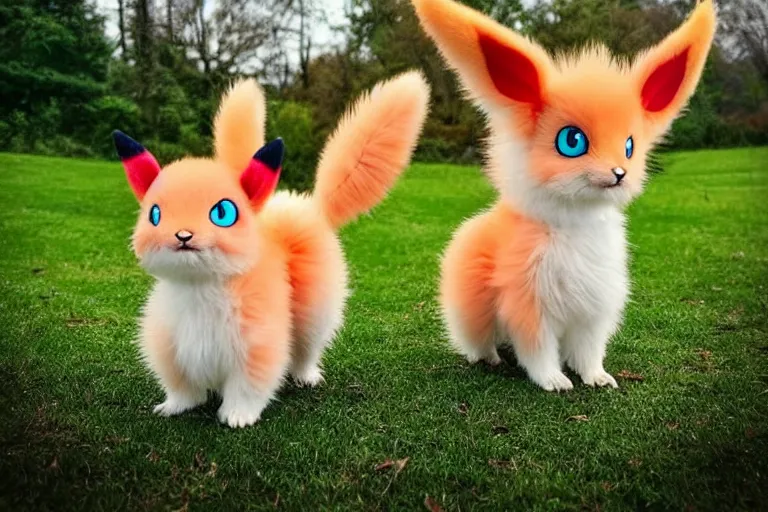 Image similar to real life glayceon pokemon, cute!!!, heroic!!!, adorable!!!, playful!!!, chubby!!! fluffly!!!, happy!!!, cheeky!!!, mischievous!!!, ultra realistic!!!, spring time, slight overcast weather, golden hour, sharp focus