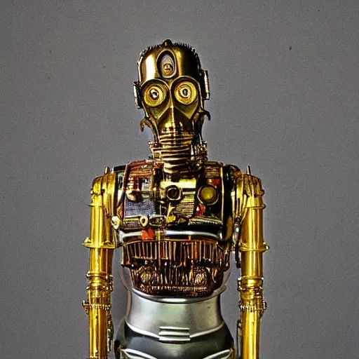 Image similar to Victorian era c3po