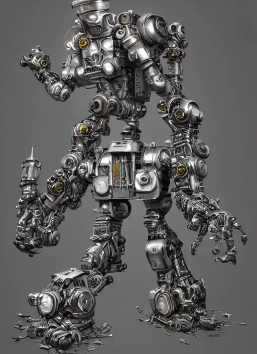 Image similar to extremely detailed robot warrior by James Jean, fantasy, global illumination, sub-surface scattering