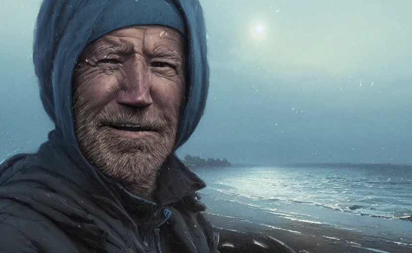 Prompt: highly detailed portrait of joe biden as a homeless, in ocean, stephen bliss, unreal engine, fantasy art by greg rutkowski, loish, rhads, ferdinand knab, makoto shinkai and lois van baarle, ilya kuvshinov, rossdraws, tom bagshaw, global illumination, radiant light, detailed and intricate environment