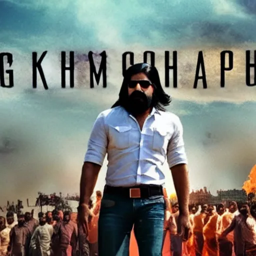 Image similar to film still from kgf chapter 2