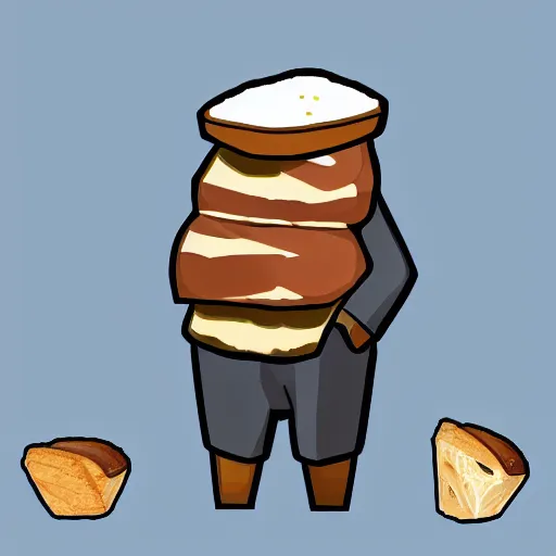 Image similar to ` bread toast ` character