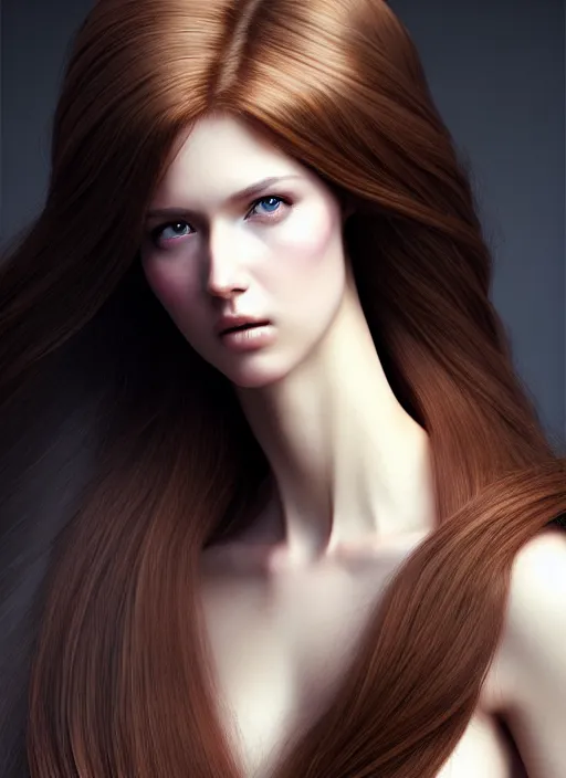 Prompt: a gorgeous female with long brown, hair photo by tim walker, realistic, full body shot, wide angle, sharp focus, 8 k high definition, insanely detailed, intricate, elegant, art by stanley lau and artgerm, floating embers