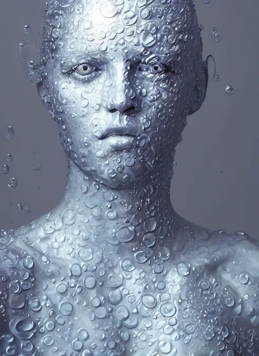 Prompt: sculpture made of water, portrait, future, shaman, harper's bazaar, vogue, magazine, underwater, blue, concept art, ornate, luxury, elite, elegant, trending on artstation, by ruan jia, by Kenneth Willardt, by ross tran, by WLOP, by Andrei Riabovitchev,