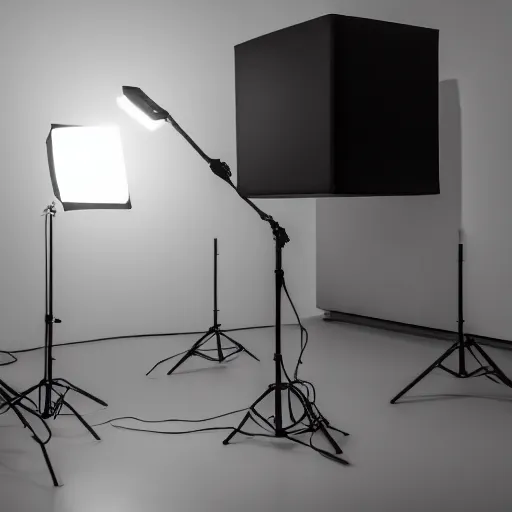 Prompt: an ultra high definition professional studio quality photograph. the photo is set in a plain empty white studio room with a plain white cube in the middle of the room, a mobile phone is on top of the cube in the centre of the photograph. three point light studio lights. colour graded.