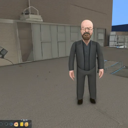 Prompt: walter white in garry's mod gm_construct