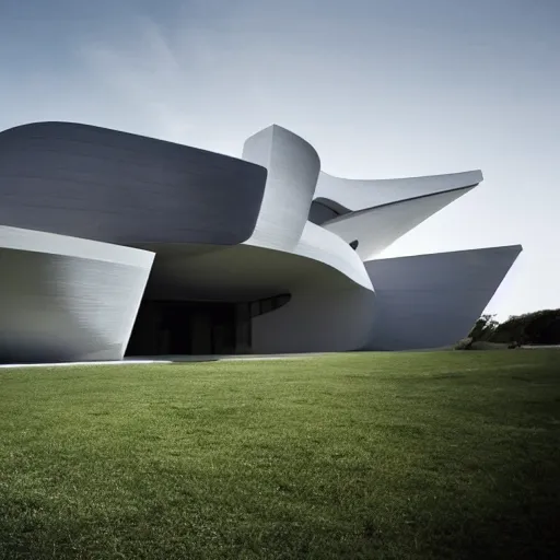 Image similar to house designed by zaha hadid