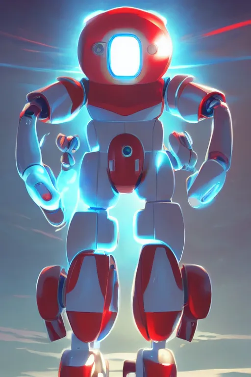 Image similar to metabots medabots medarotto medarot robot minimalist comics, behance hd by jesper ejsing, by rhads, makoto shinkai and lois van baarle, ilya kuvshinov, rossdraws global illumination ray tracing hdr radiating a glowing aura