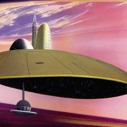 Image similar to Starship Enterprise, by Ralph MacQuarrie