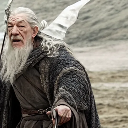 Image similar to ian mckellen as gandalf in game of thrones