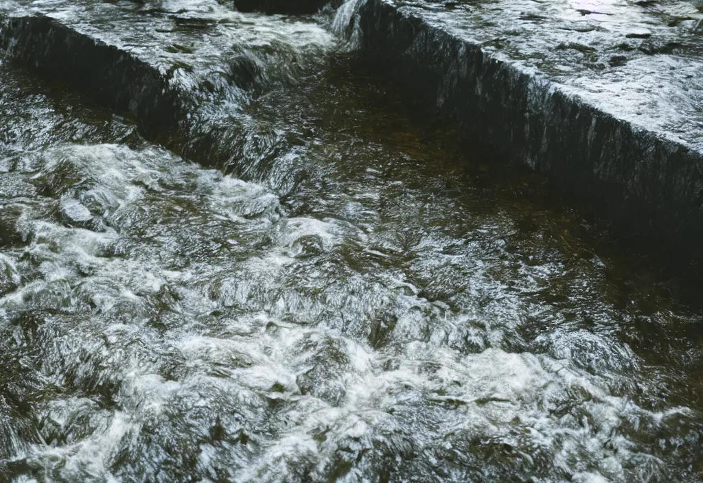 Image similar to kodak portra 4 0 0 photographic and realistic, mount soracte, detailed, octane render, unreal engine, 4 k, artstation, hyper realistic, wide angle, floor flooded, how a river, objects that float, 3 5 mm, sharp focus, soft light, volumetric light, in the style of gregory crewdson