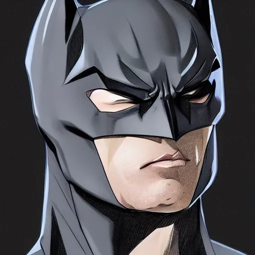 Prompt: Batman, full figure. detailed portrait, character, intricate complexity, in the style of Artgerm, Kazuki Tanahashi, and WLOP, quixel megascan”