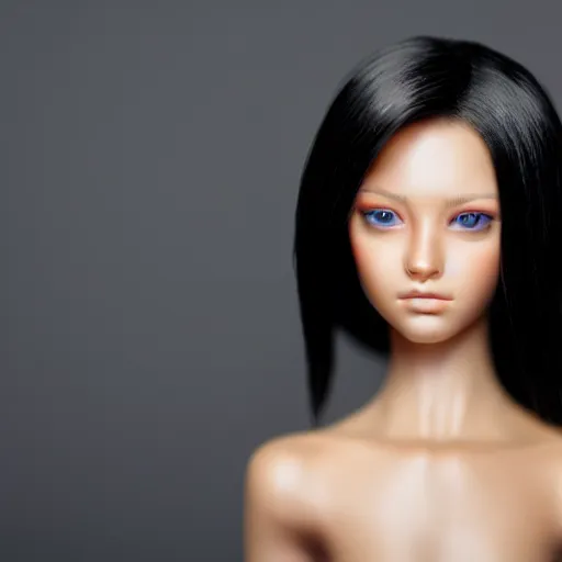 Image similar to very pretty model, highly detailed, sharp focus, realistic, shorter hair